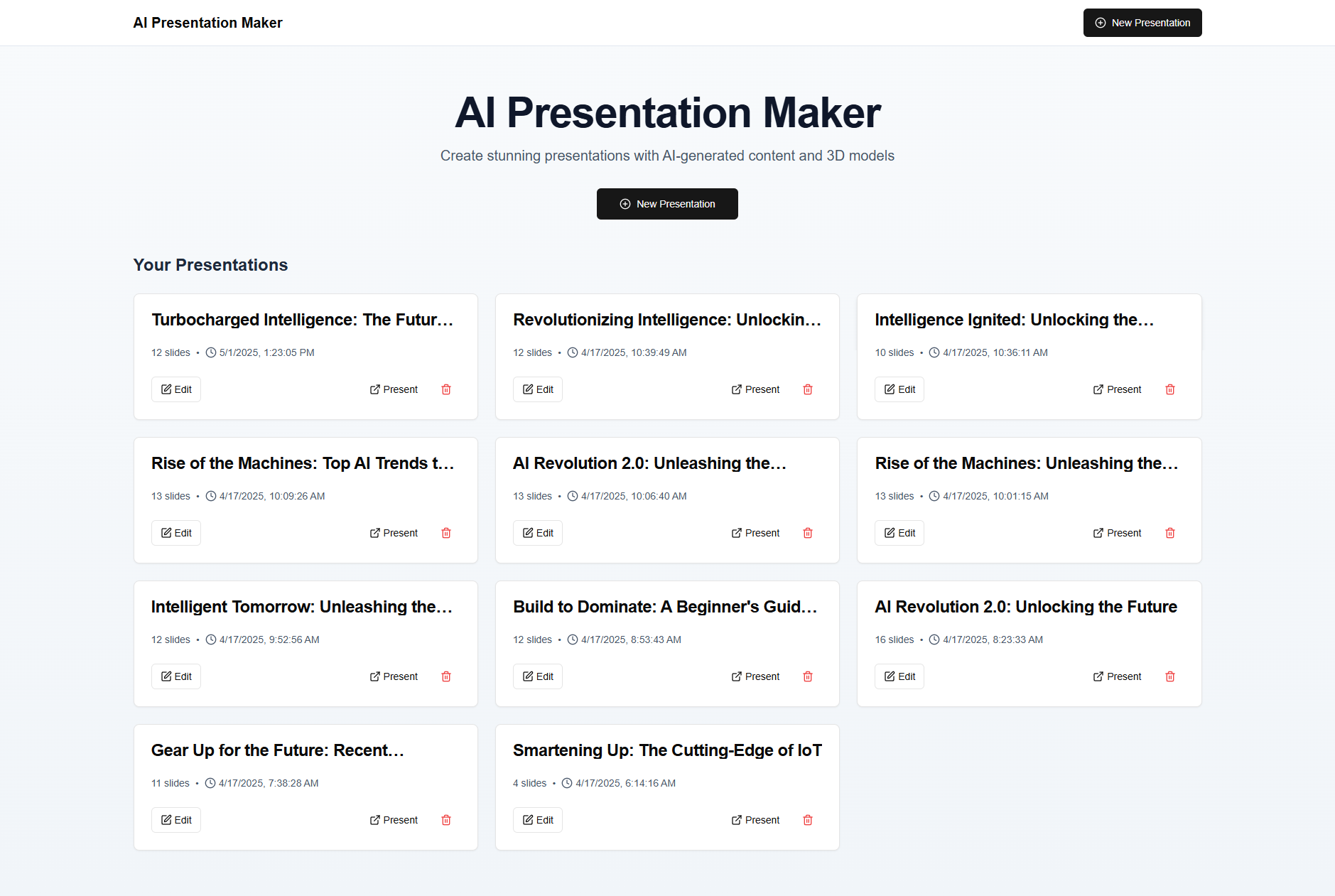 AI Presentation Maker